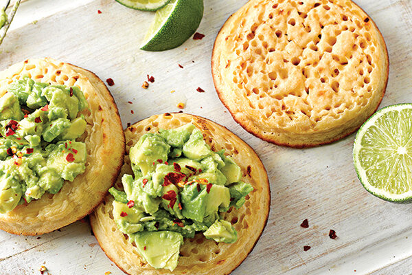 Warburtons Gluten Free Crumpets with Avocado